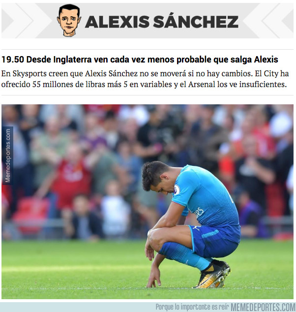 996702 - Alexis Sánchez ya no lo ve todo tan gracioso