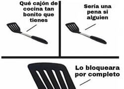 Enlace a Espátula bloqueadora