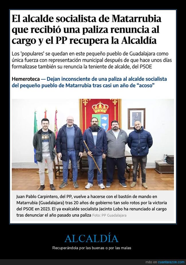 alcalde,paliza,políticos,renuncia