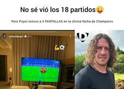 Enlace a Puyol a tope en la Champions