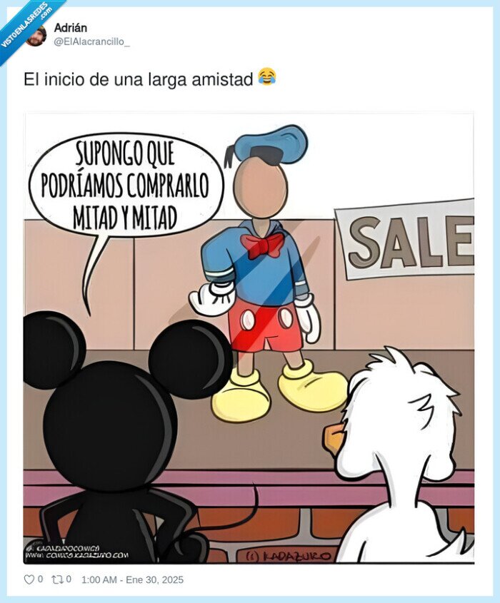amistad,mickey mouse,pato donald