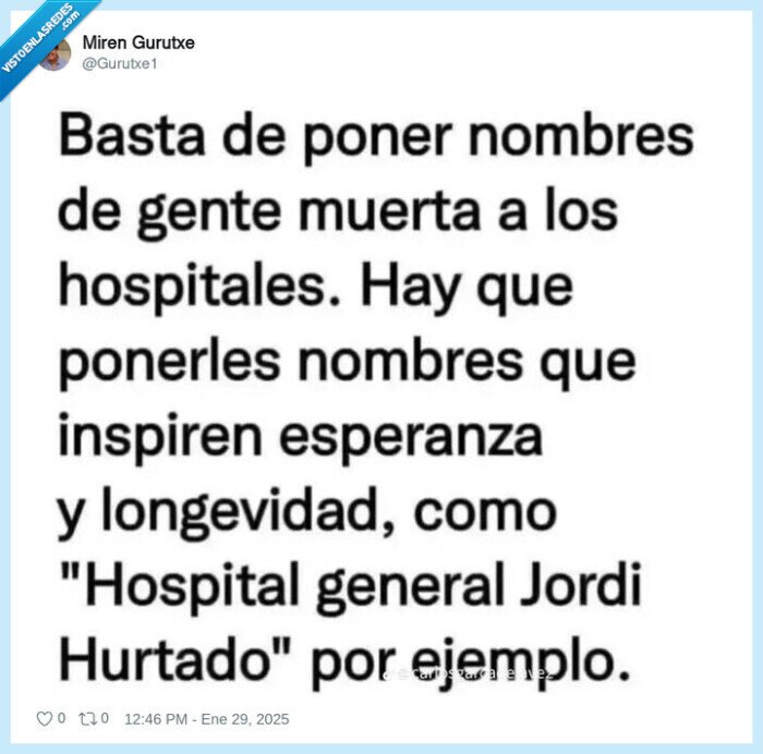 hospital,jordi hurtado,nombre,longevidad,esperanza