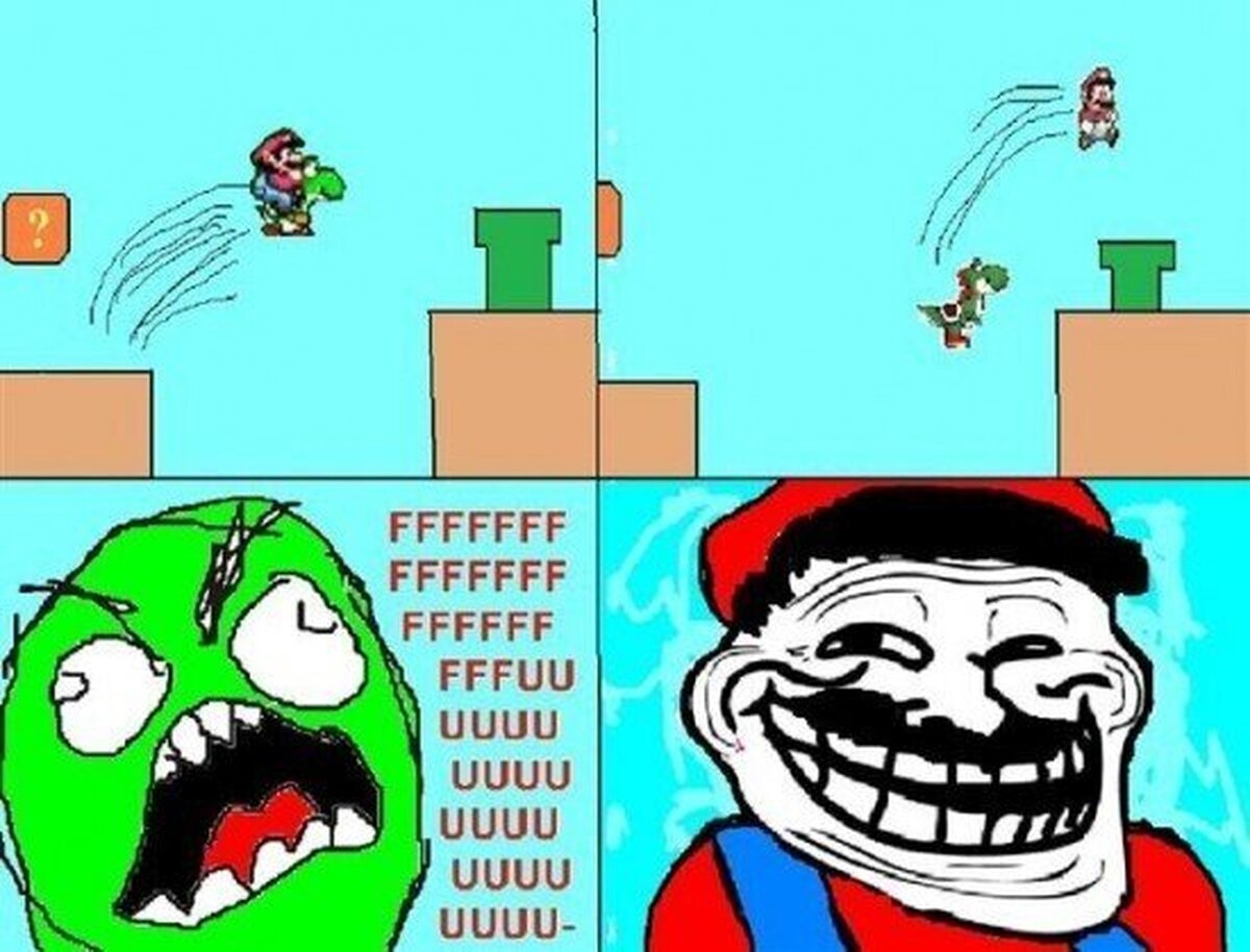 Mario pasa de Yoshi