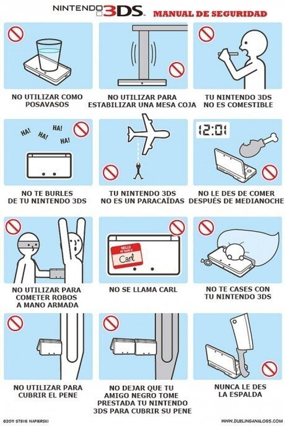 NINTENDO 3DS - Y su peculiar manual de instrucciones