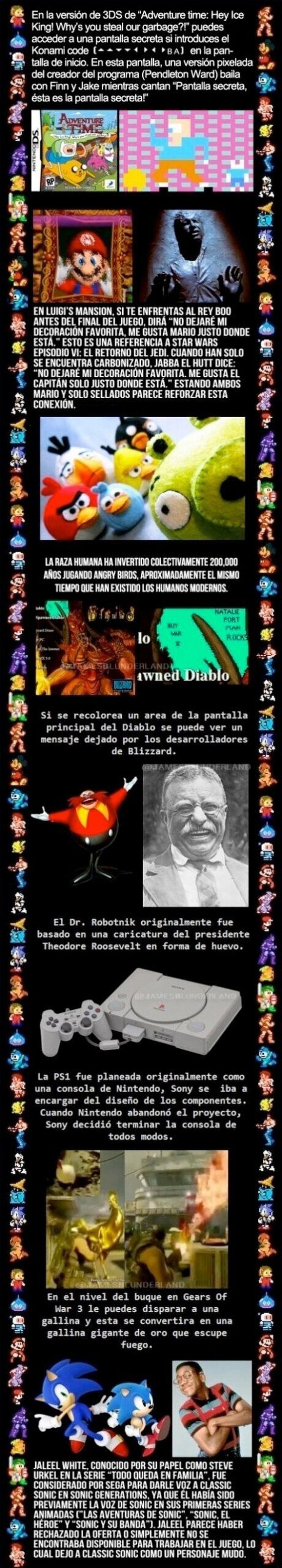 CURIOSIDADES GAMER - Porque no sólo los animalitos tienen cosas interesantes