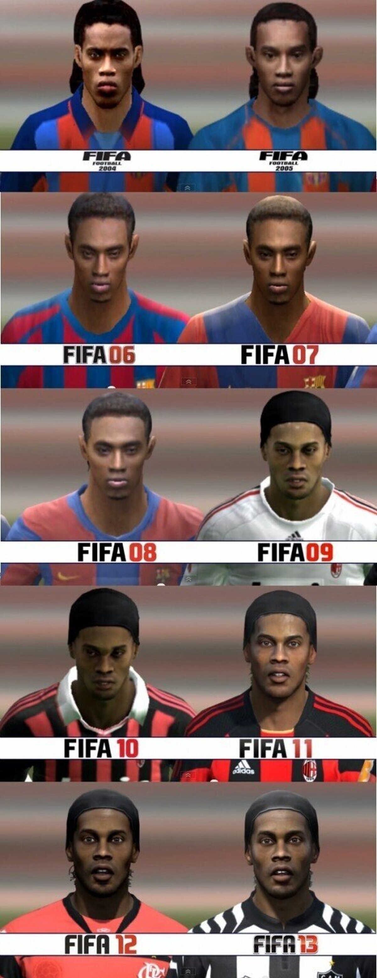 Ronaldinho FIFA04 - FIFA13