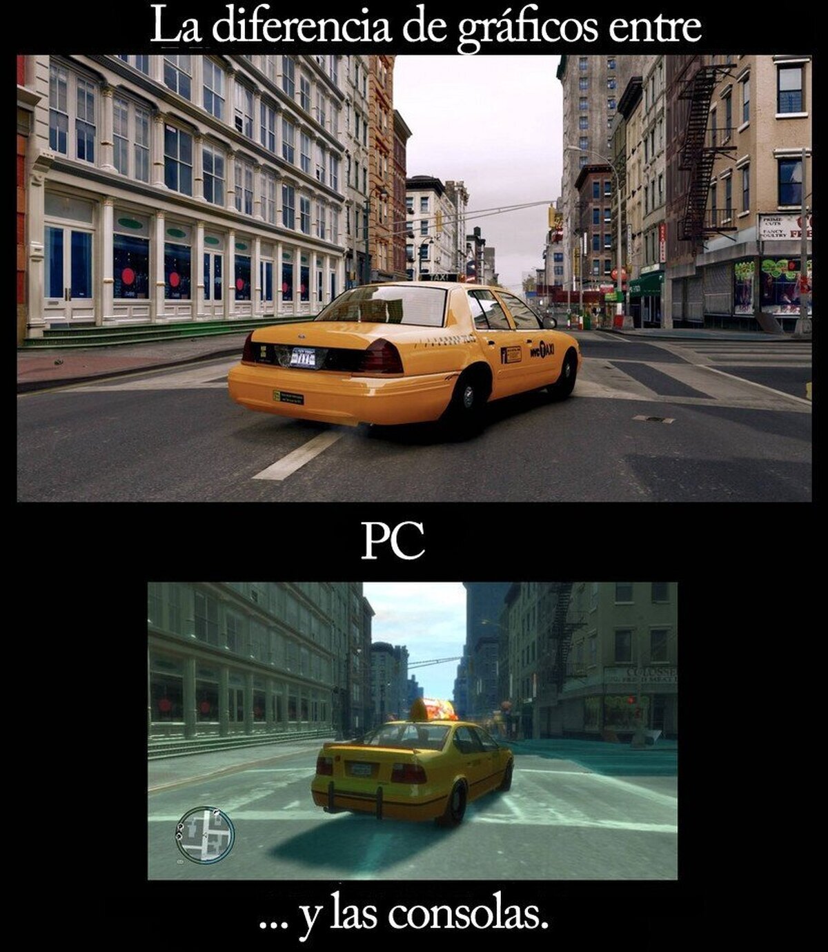 La diferencia entre el PC y las consolas