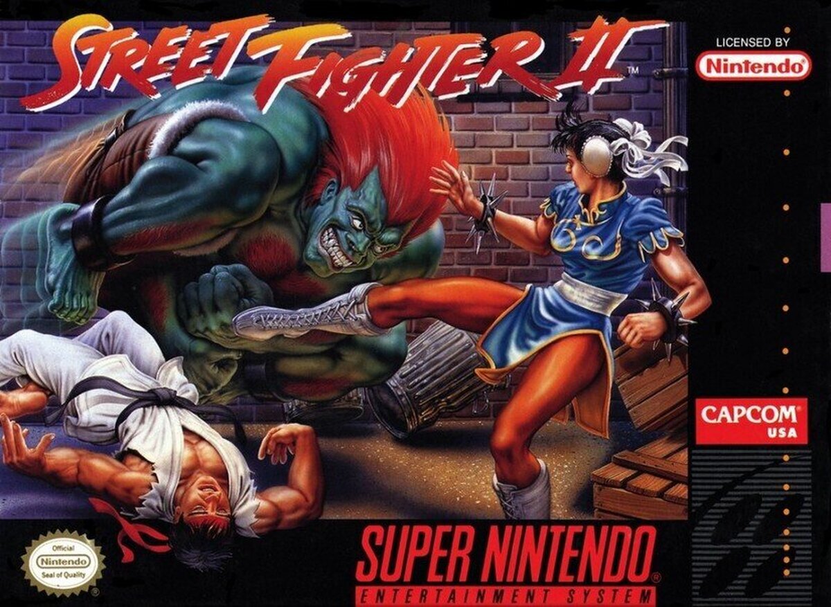 As&iacute; ser&iacute;a hoy en d&iacute;a la portada original de Street Fighter II
