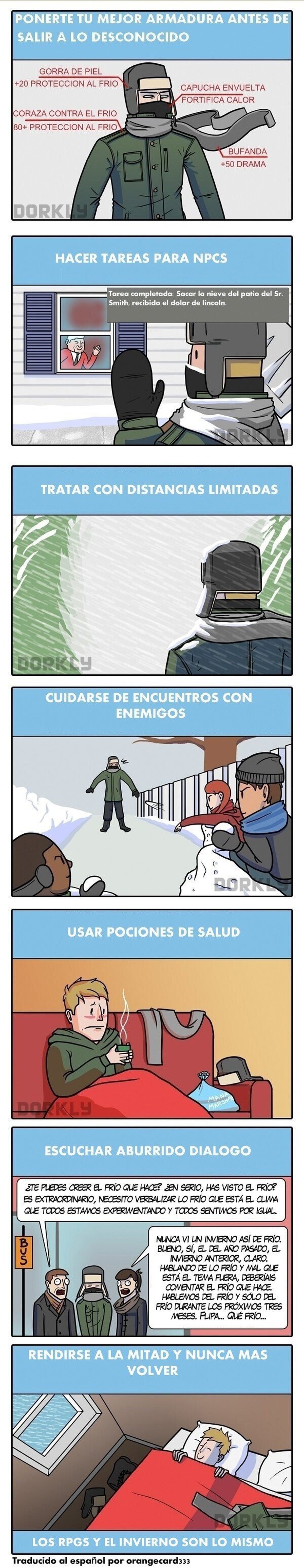 ¿En qué se parecen los RPG'S y el invierno?