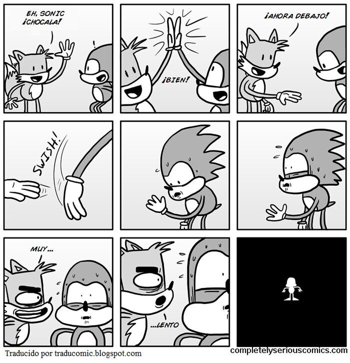 &iexcl;Choca esos cinco, Sonic!