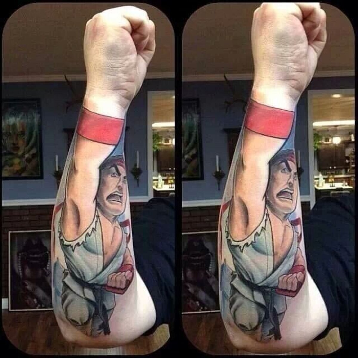 Este tatu sí que mola... Ssss-shoryuken!