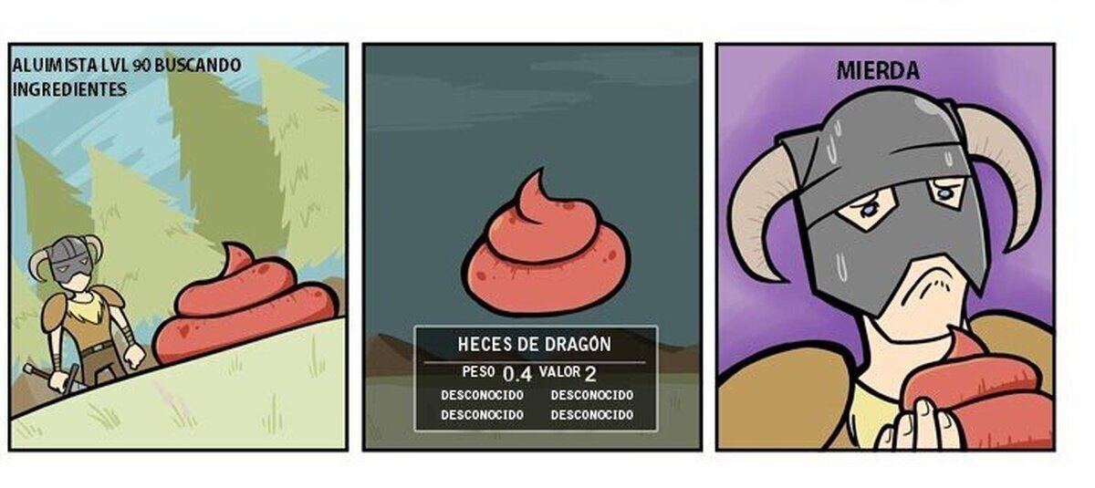 Eso de ser alquimista en Skyrim tiene sus desventajas...