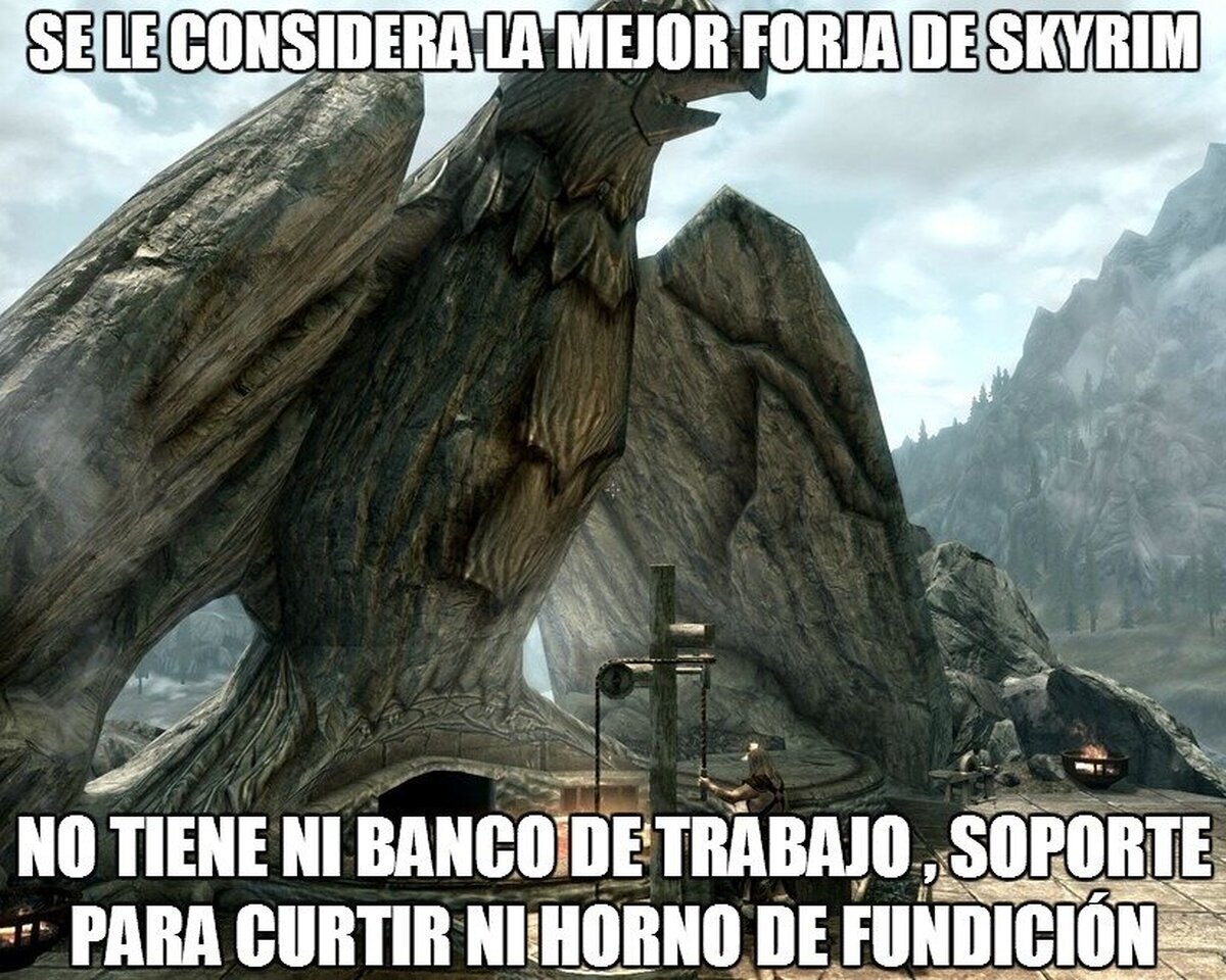 ¿La mejor forja de Skyrim? Pues no quiero ver la peor...