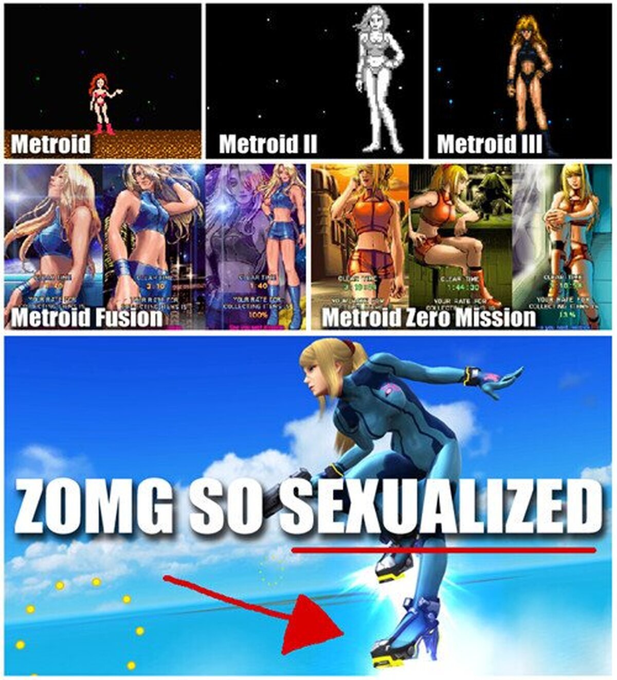 ¿Qué han hecho con Samus? ¡Han sexualizado al personaje! [Ironía]