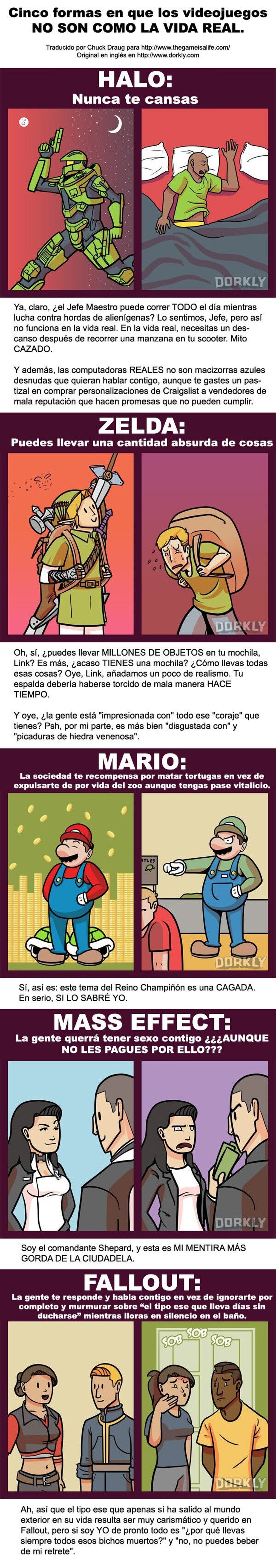 Realidad vs. Videojuegos