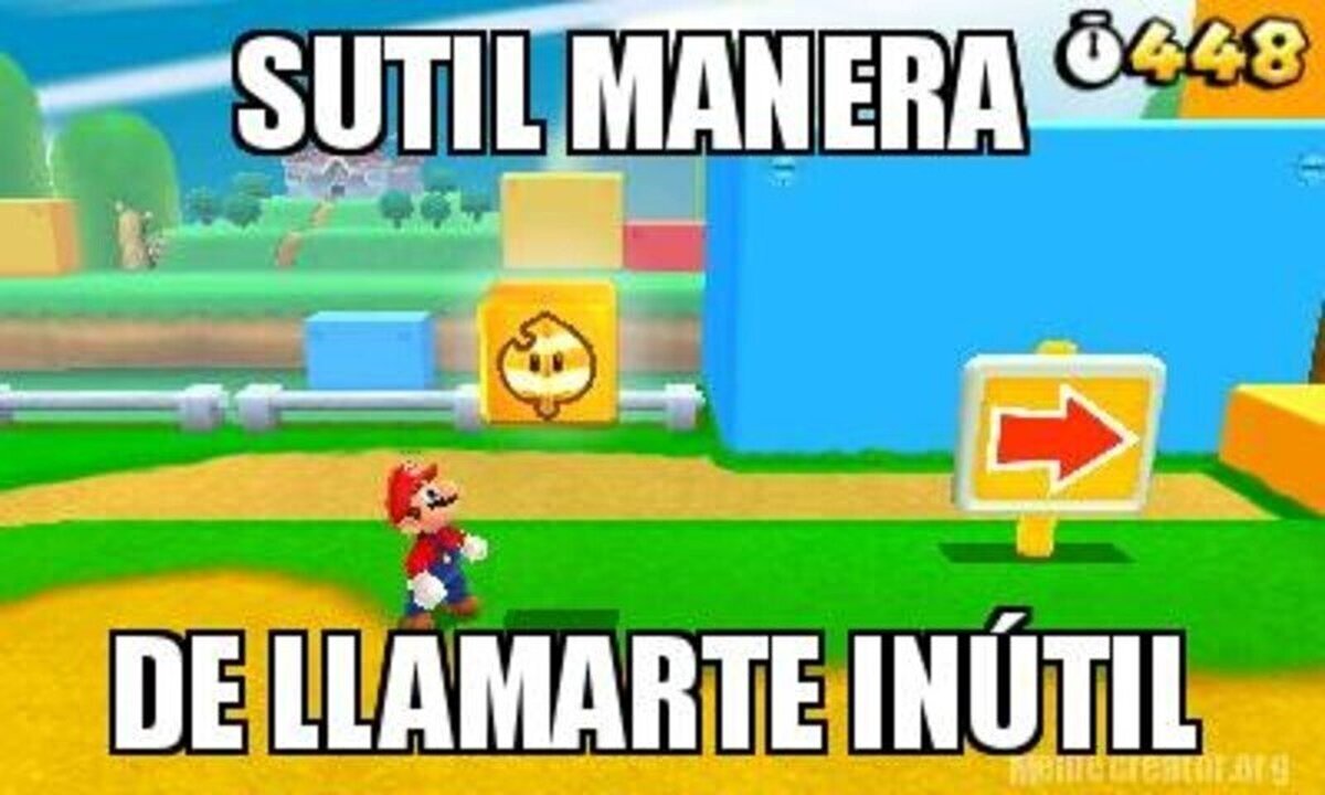 Sutil manera de llamarte inútil en el Super Mario Land 3D