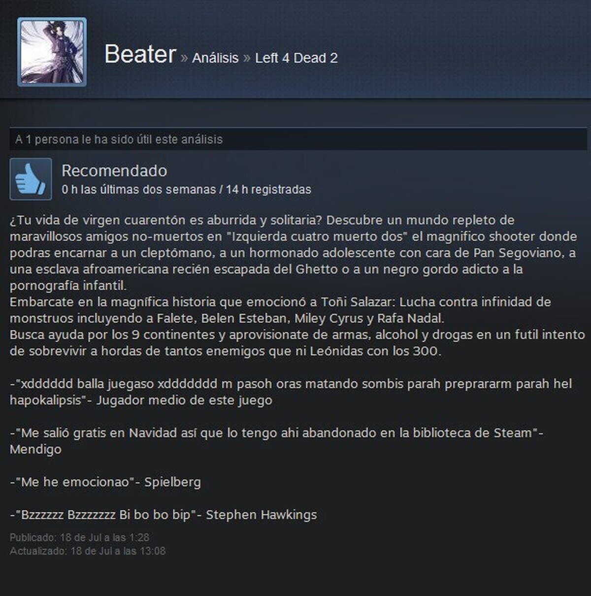 Posiblemente el mejor análisis de L4D2