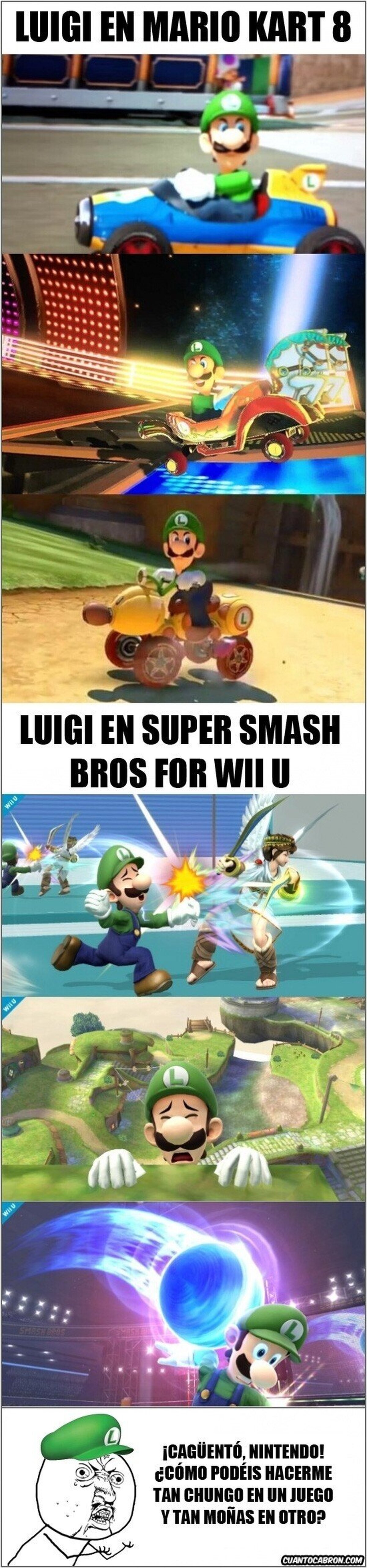 Luigi y su personalidad cambiante según el juego