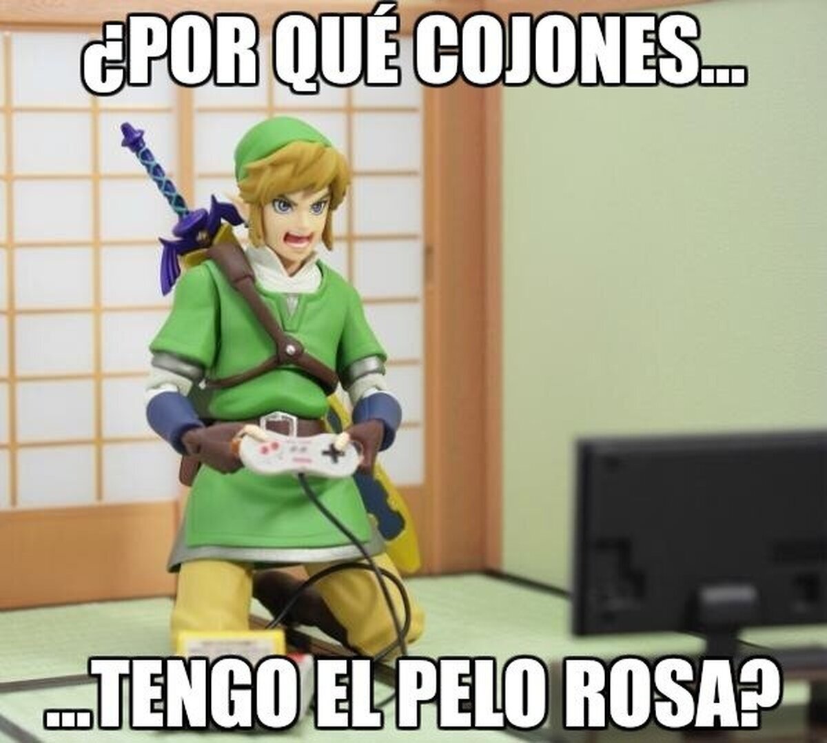 El pelo rosa de Link