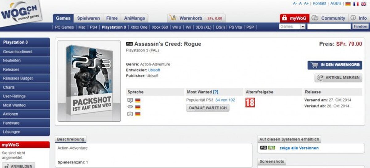 Assassin's Creed: Rogue podría ser el nombre del próximo título para Playstation 3 y Xbox 360