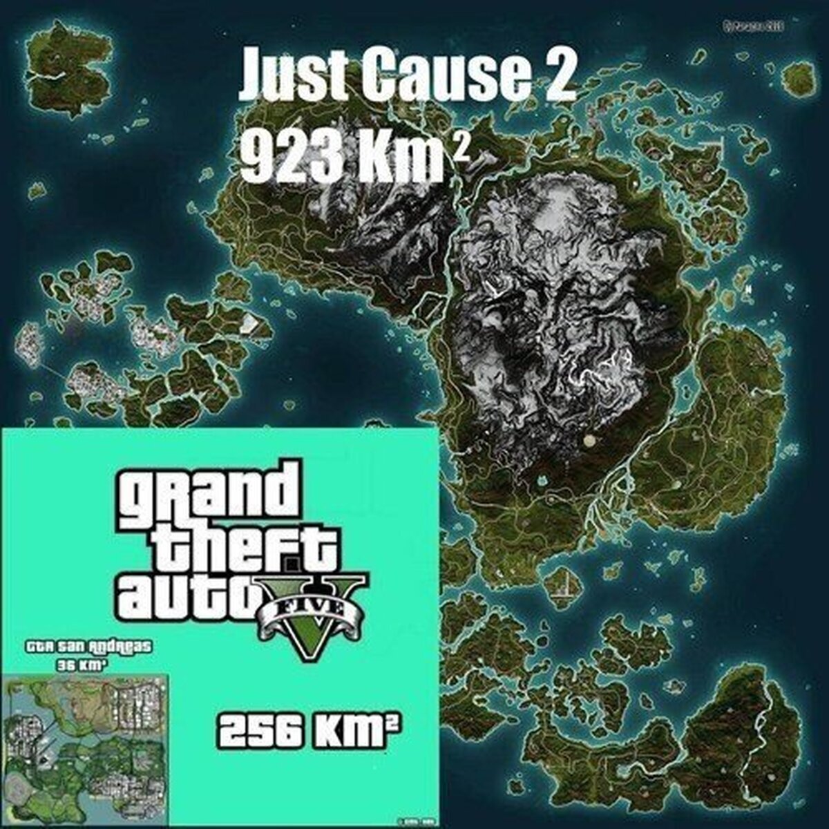 ¿Crees que el mapa de GTA V es grande? Espera a ver el de Just Cause...