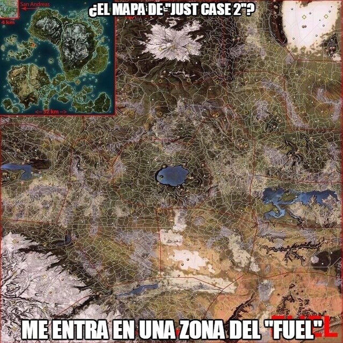 Si piensas que el mapa de Just Case 2 era enorme...