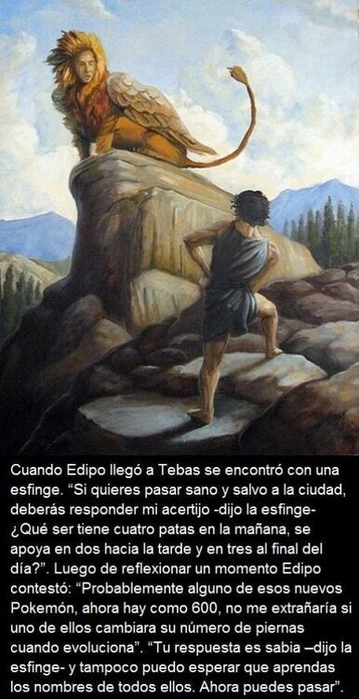 Edipo, él si que es un sabio....