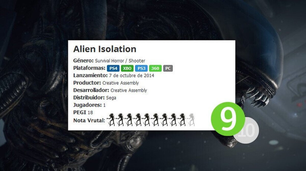 Análisis: Alien Isolation