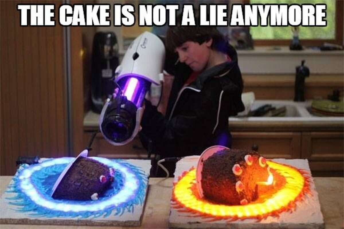The cake is not a lie!