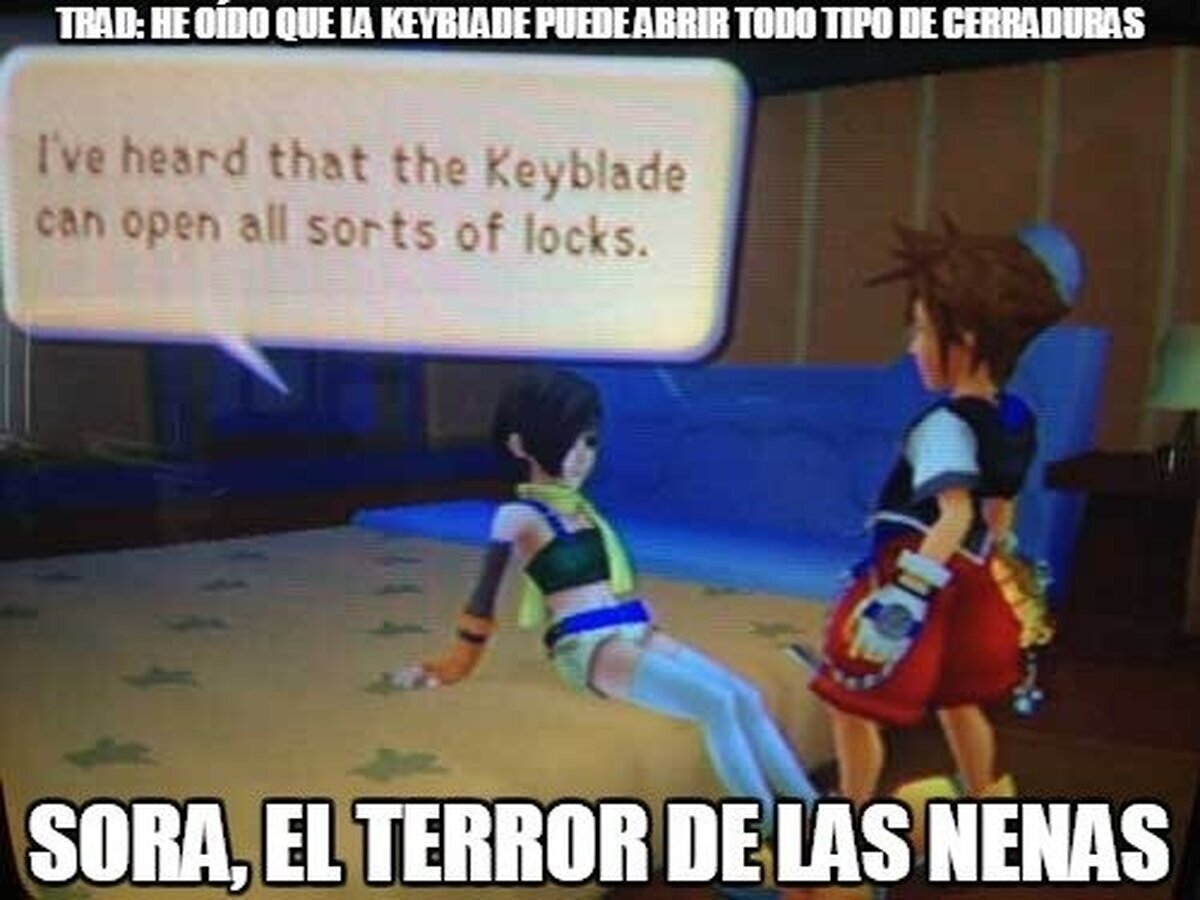 Sora, terror de las nenas