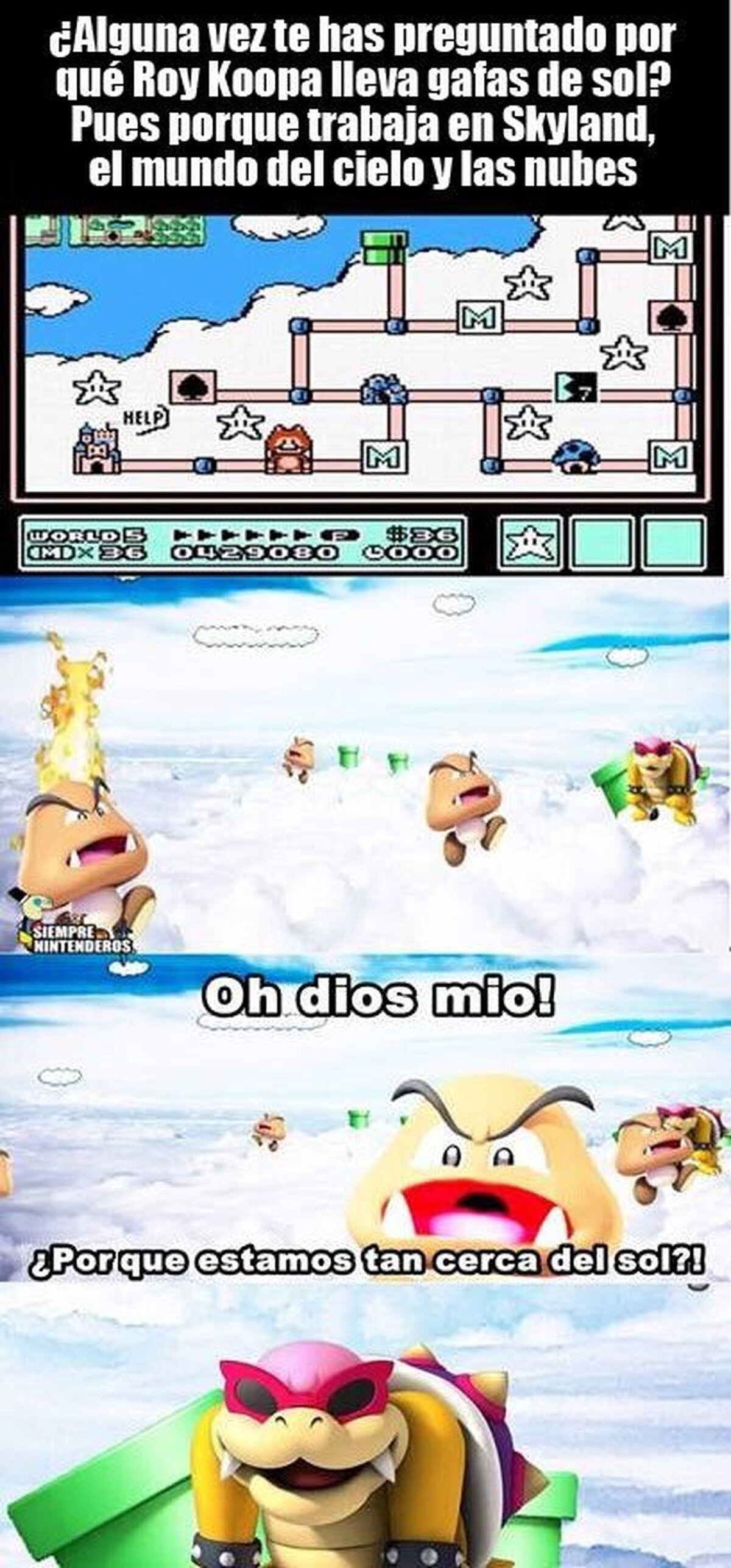 La razón por la que Roy Koopa usa gafas de sol