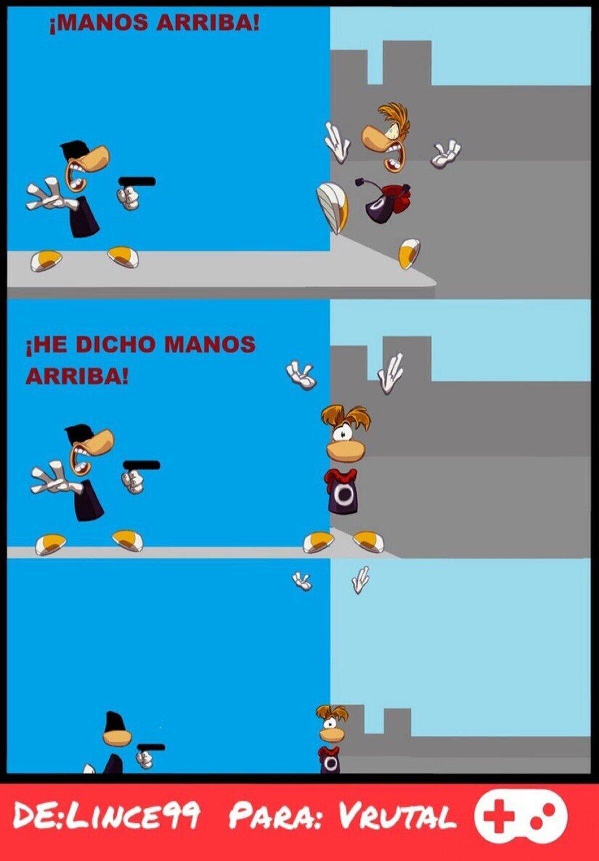 Si Rayman se toma al pie de la letra todo lo que le dicen...