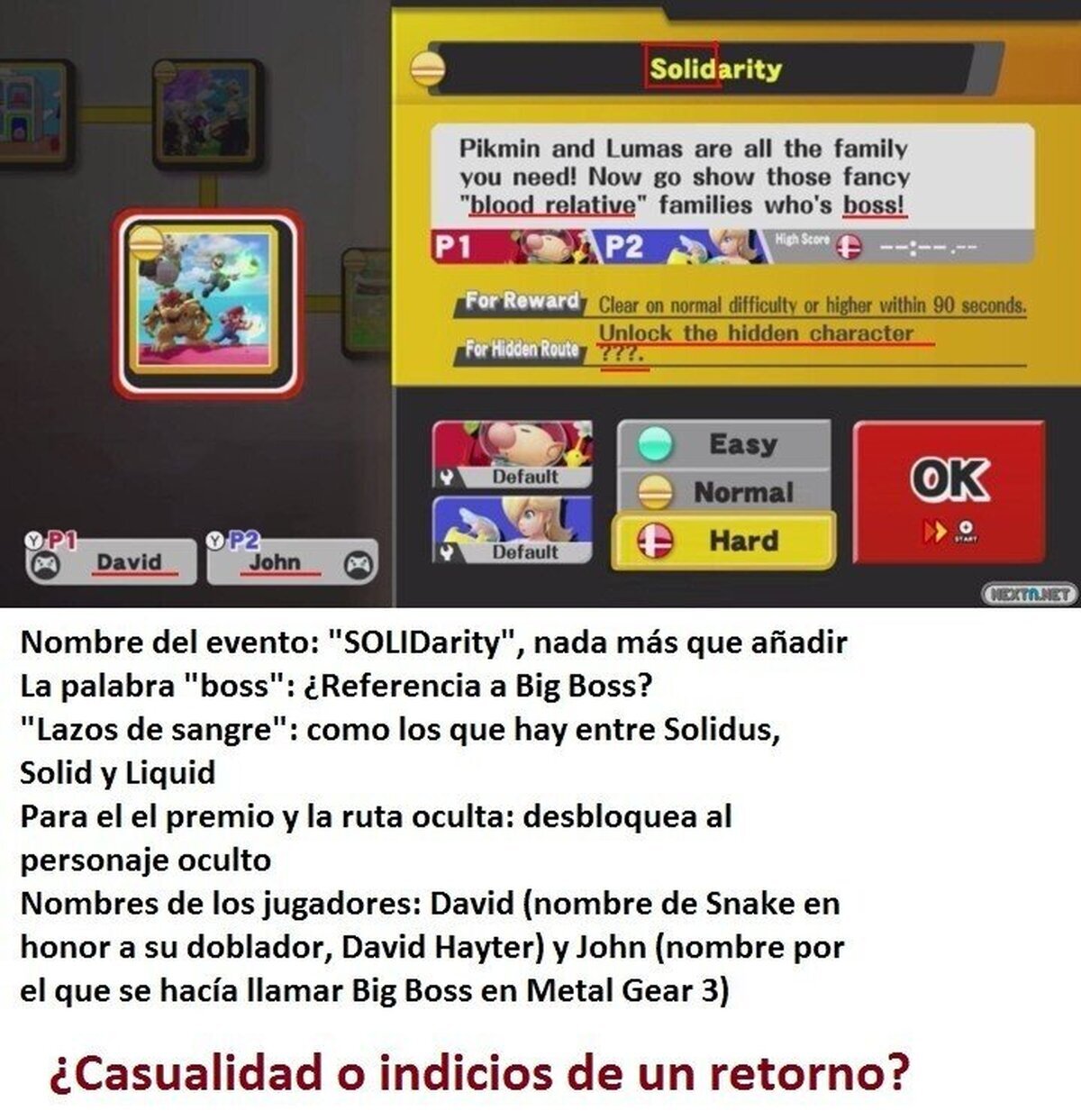 &iquest;Snake podr&iacute;a volver a Super Smash Bros?