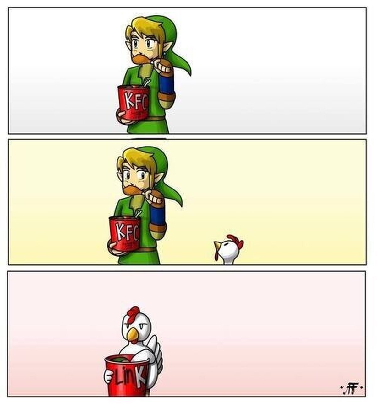Menos mal que no hay KFC en Hyrule