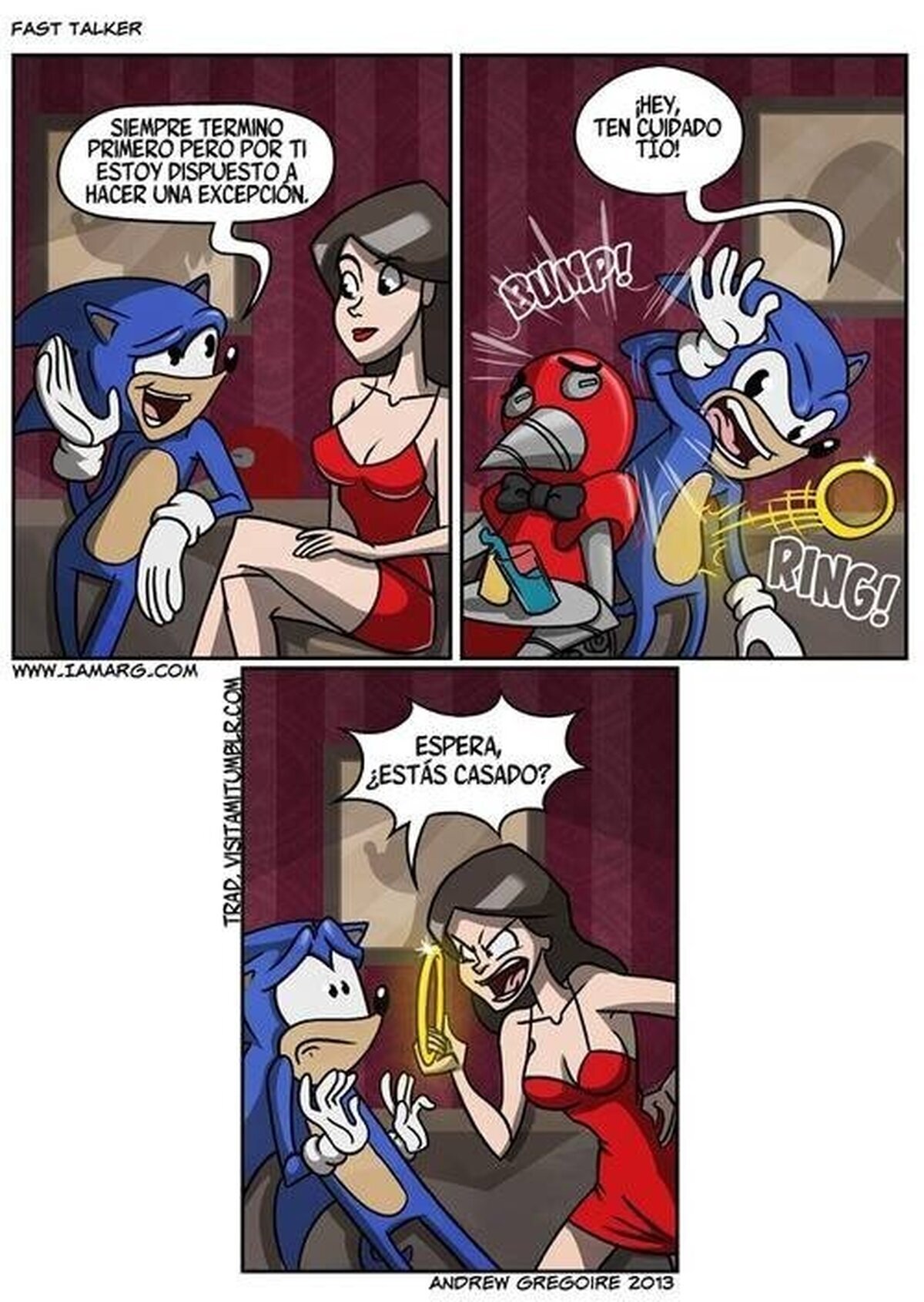 Sonic lo pasa muy mal a la hora de ligar