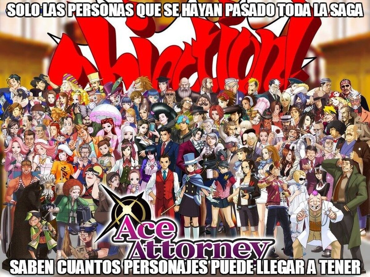 Phoenix Wright y sus innumerables personajes