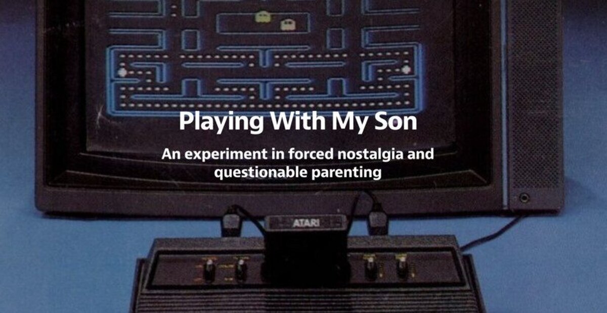 La bonita historia del padre que hace jugar a su hijo a los mejores juegos de forma cronol&oacute;gica