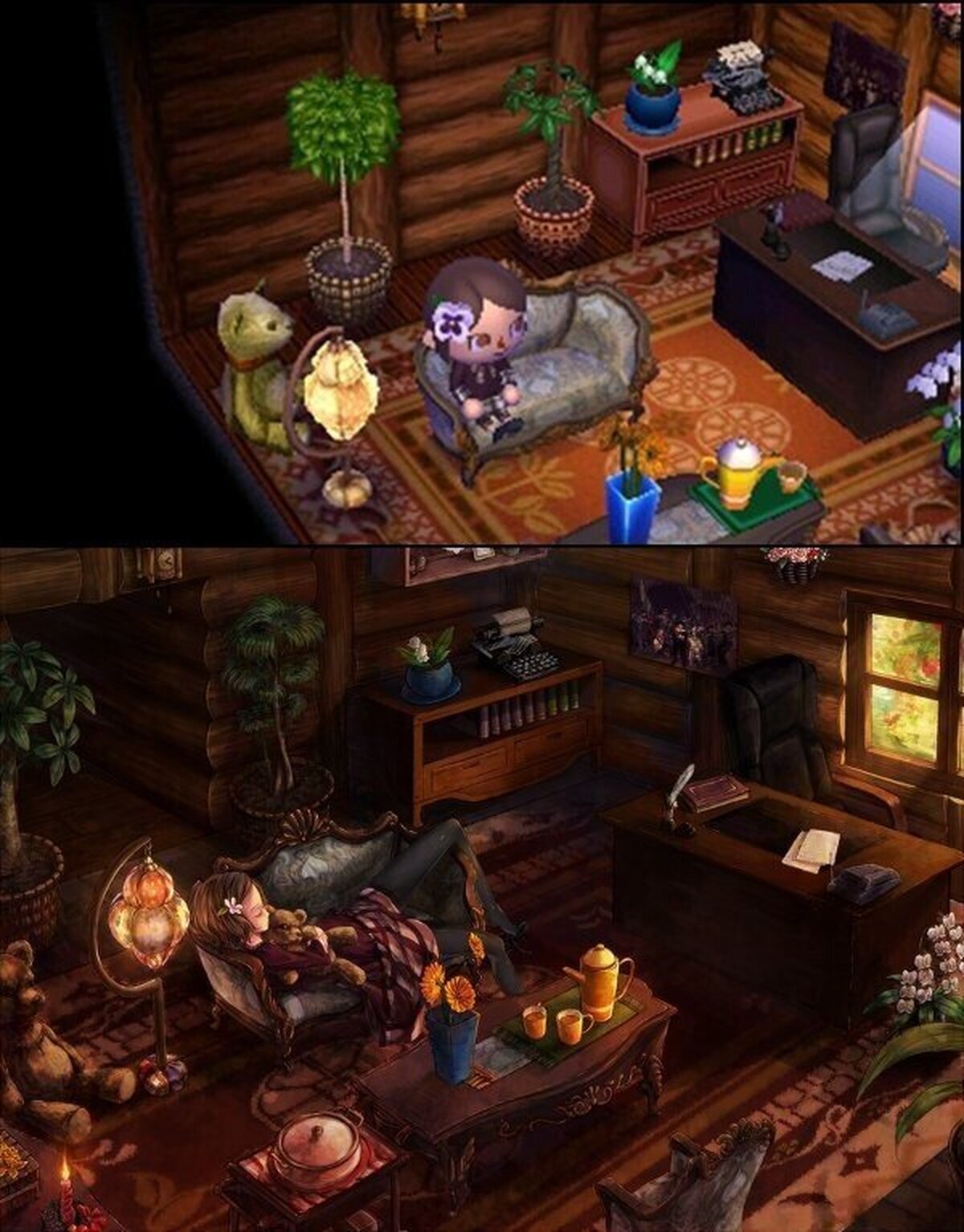 ¿Te imaginas como sería tu casa de Animal Crossing en la vida real? Esta chica ha dibujado la suya