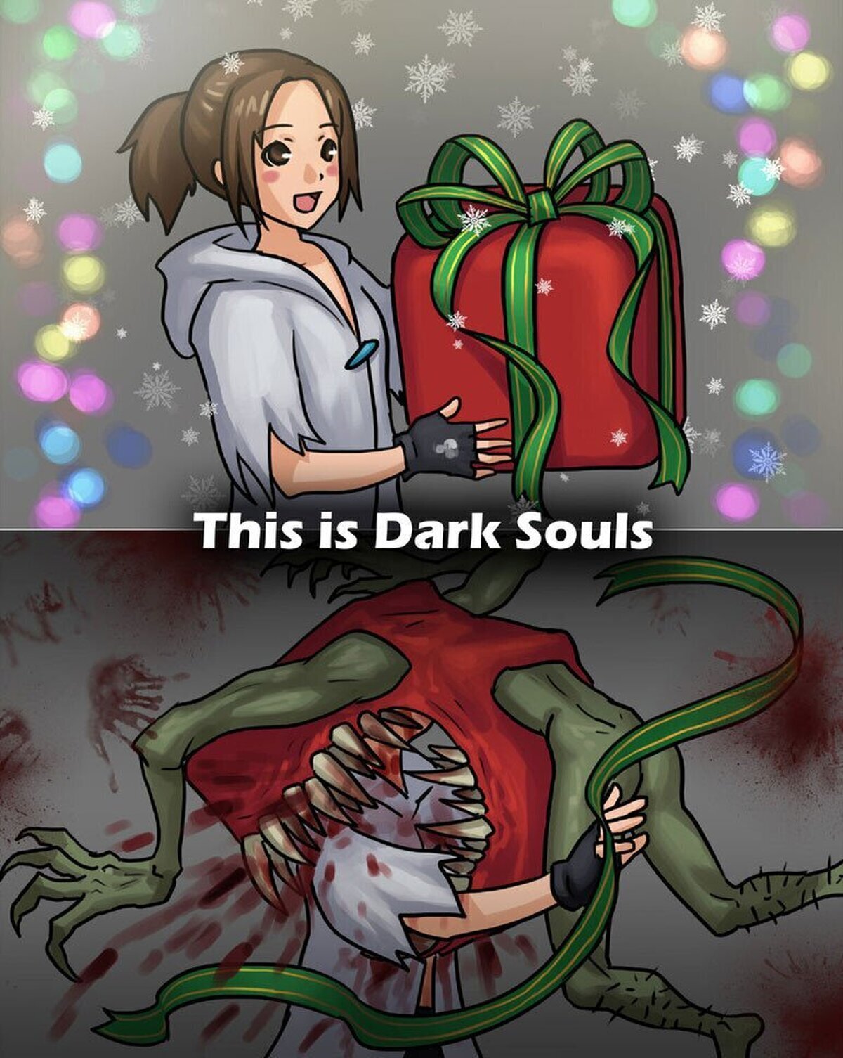 La Navidad en Dark Souls sería muy peligrosa