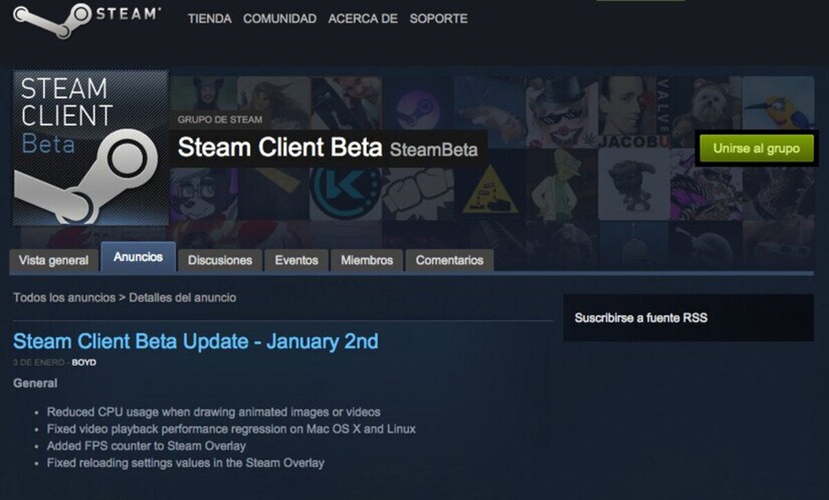 La nueva beta de Steam introduce un contador de imágenes por segundo