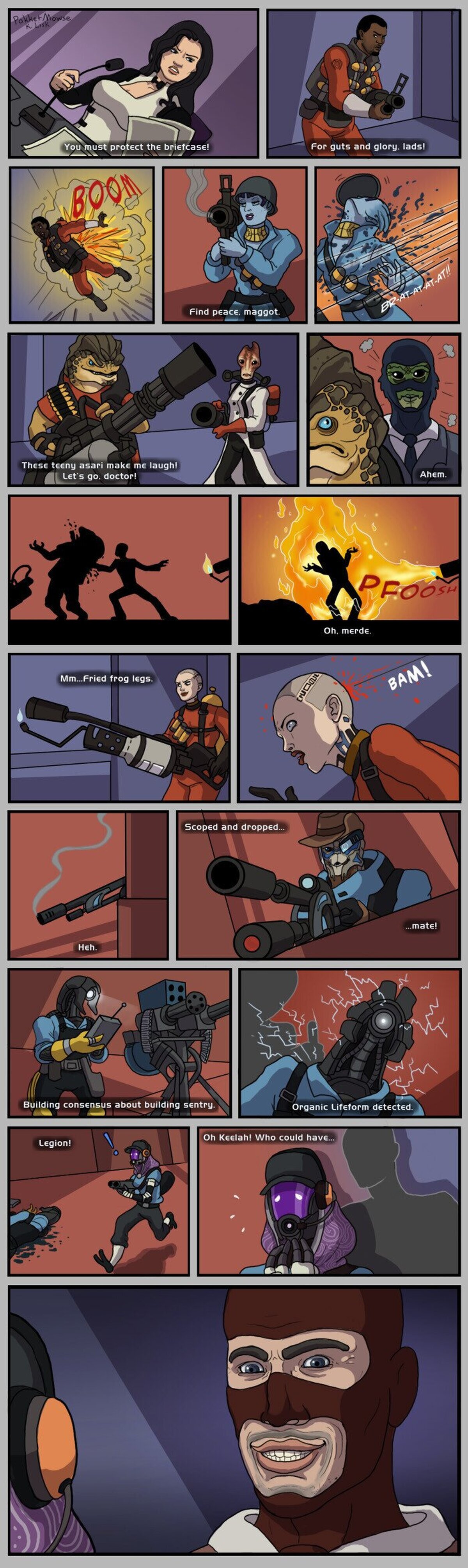 El crossover más épico de todos, Mass Effect vs. Team Fortress 2