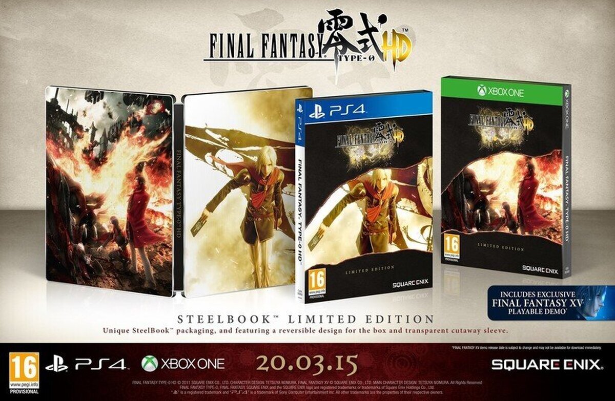 Square Enix presenta las dos edicions limitadas de Final Fantasy Type-0 HD para Europa