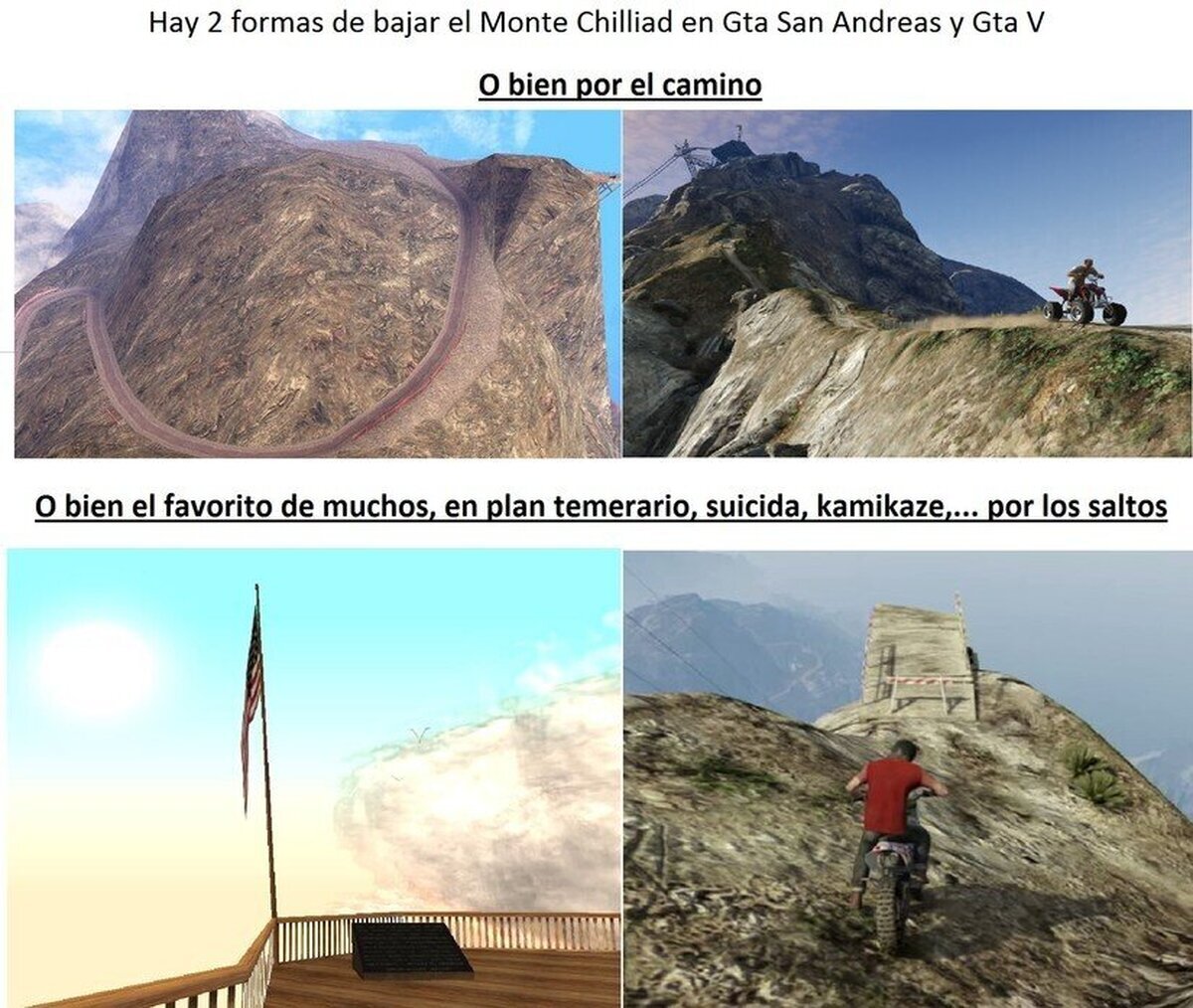 Puede que la bajada sea difícil pero es mas rápida