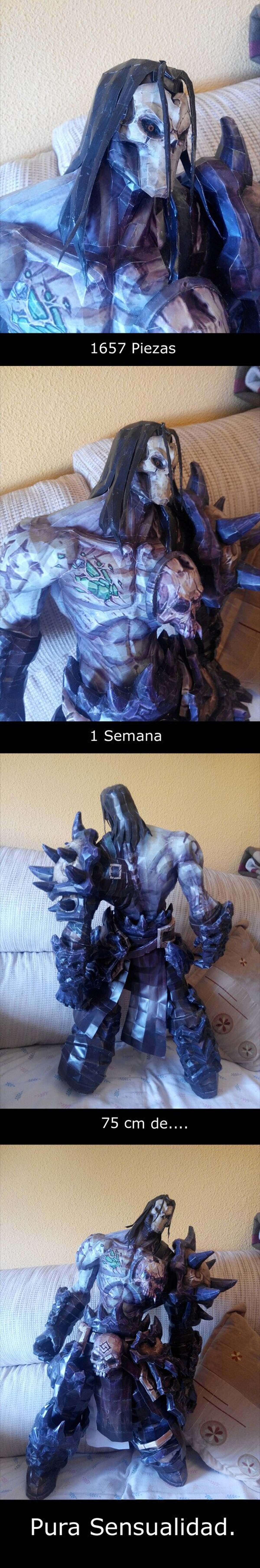 Muerte, de Darksiders 2, se merece su papercraft