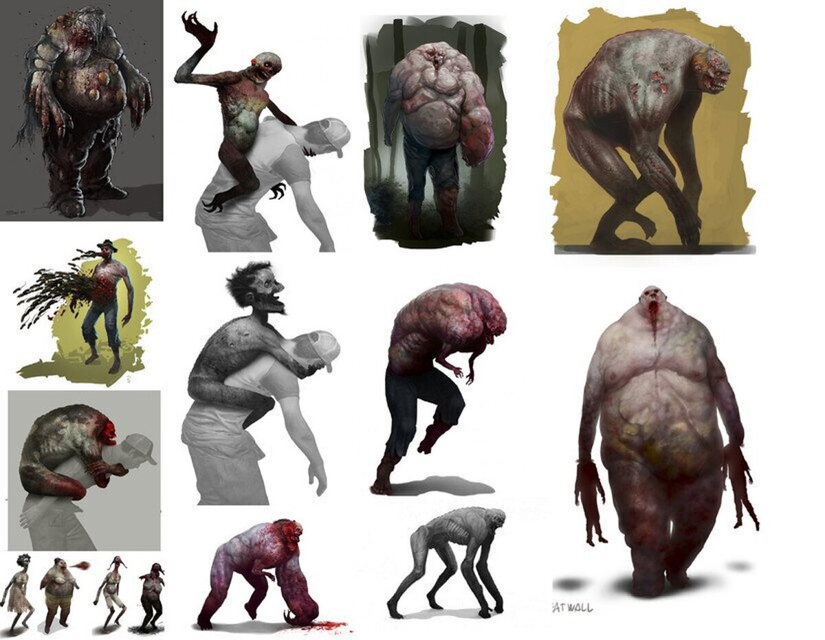 Los dibujos conceptos de L4D eran muy perturbadores