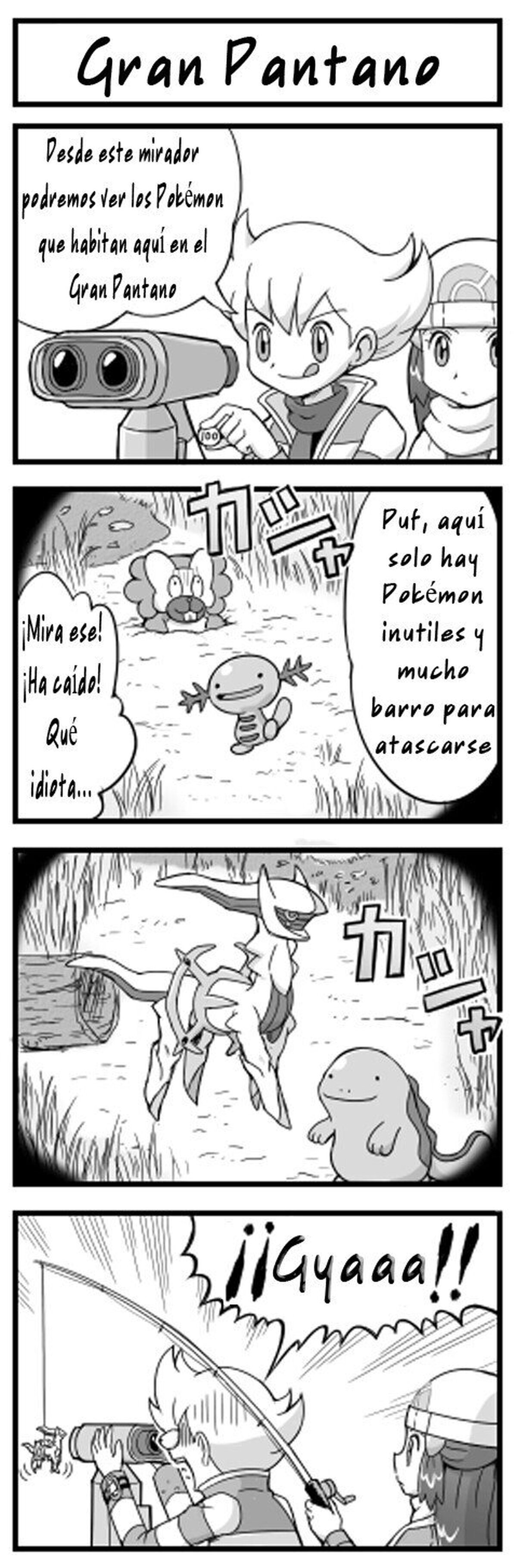 Observando el pantano, cuando de repente...