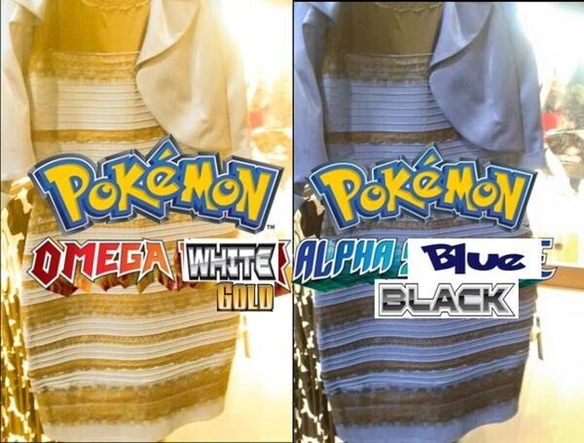Pokémon y el vestido de color indefenido se unen