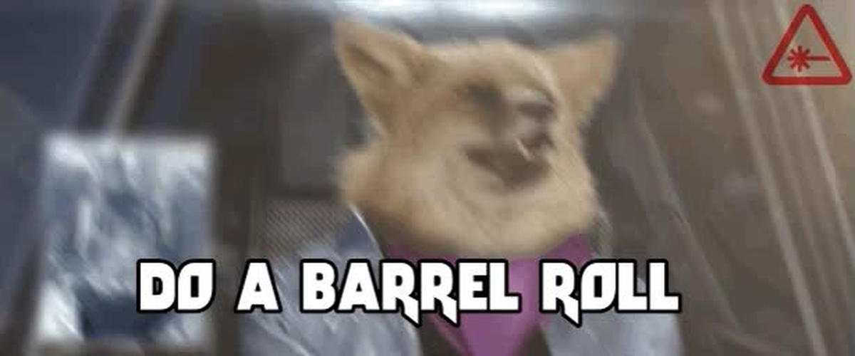 GIF: Do a barrel roll!