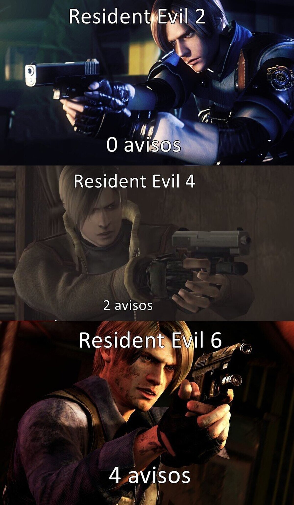 Leon y sus avisos a los zombies han ido a más