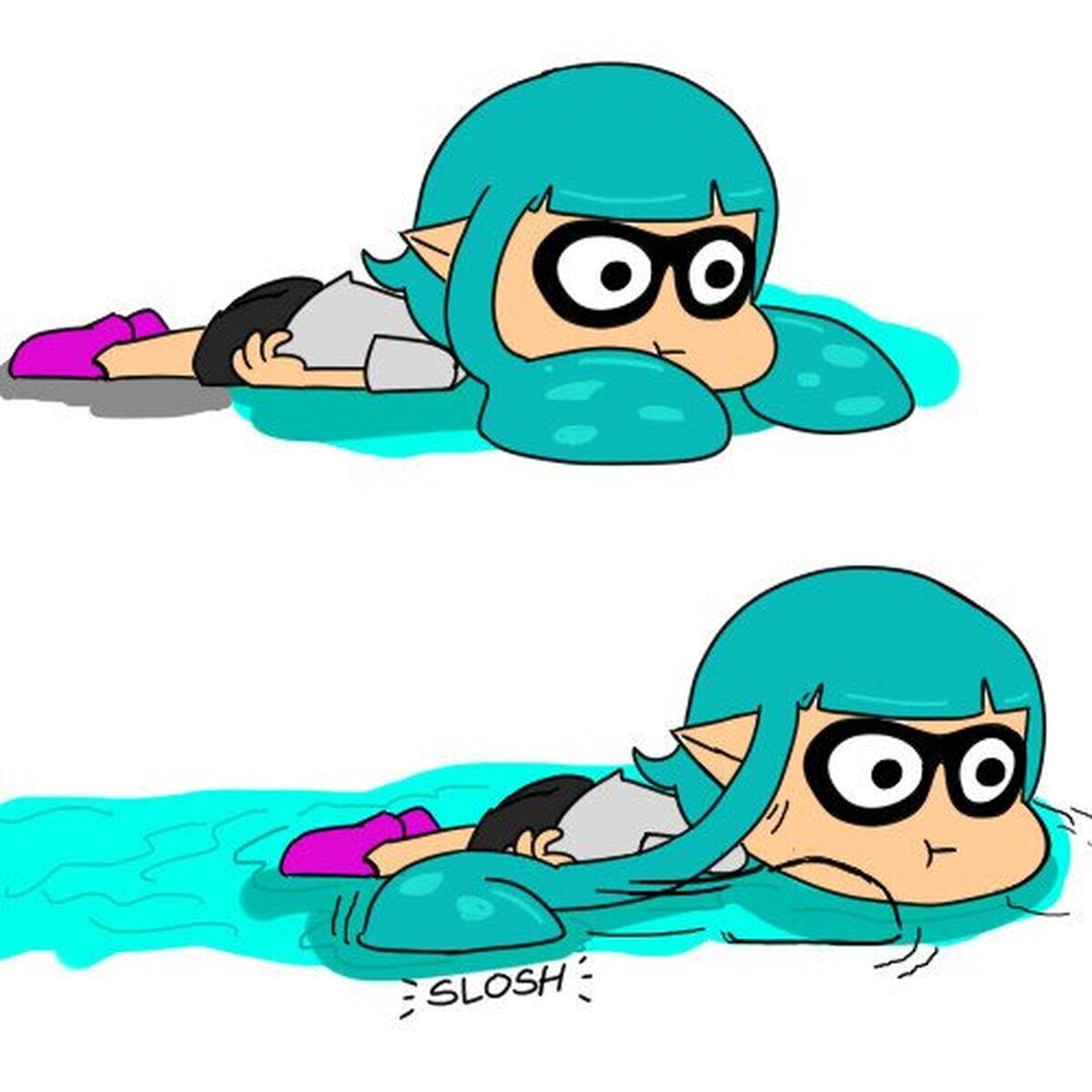 Splatoon no sería tan divertido sin poder transformarse en calamar